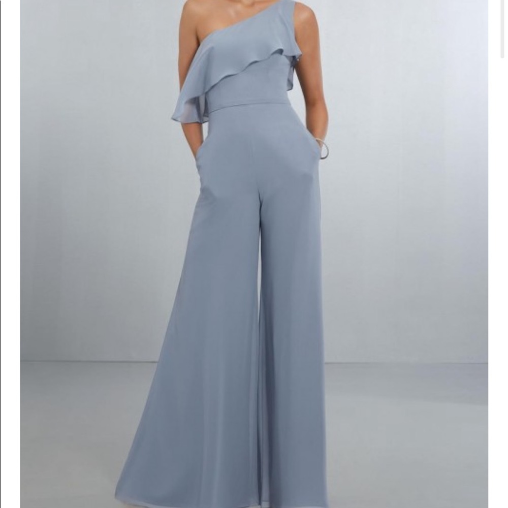 Morilee One Shoulder Bridesmaid Jumpsuit